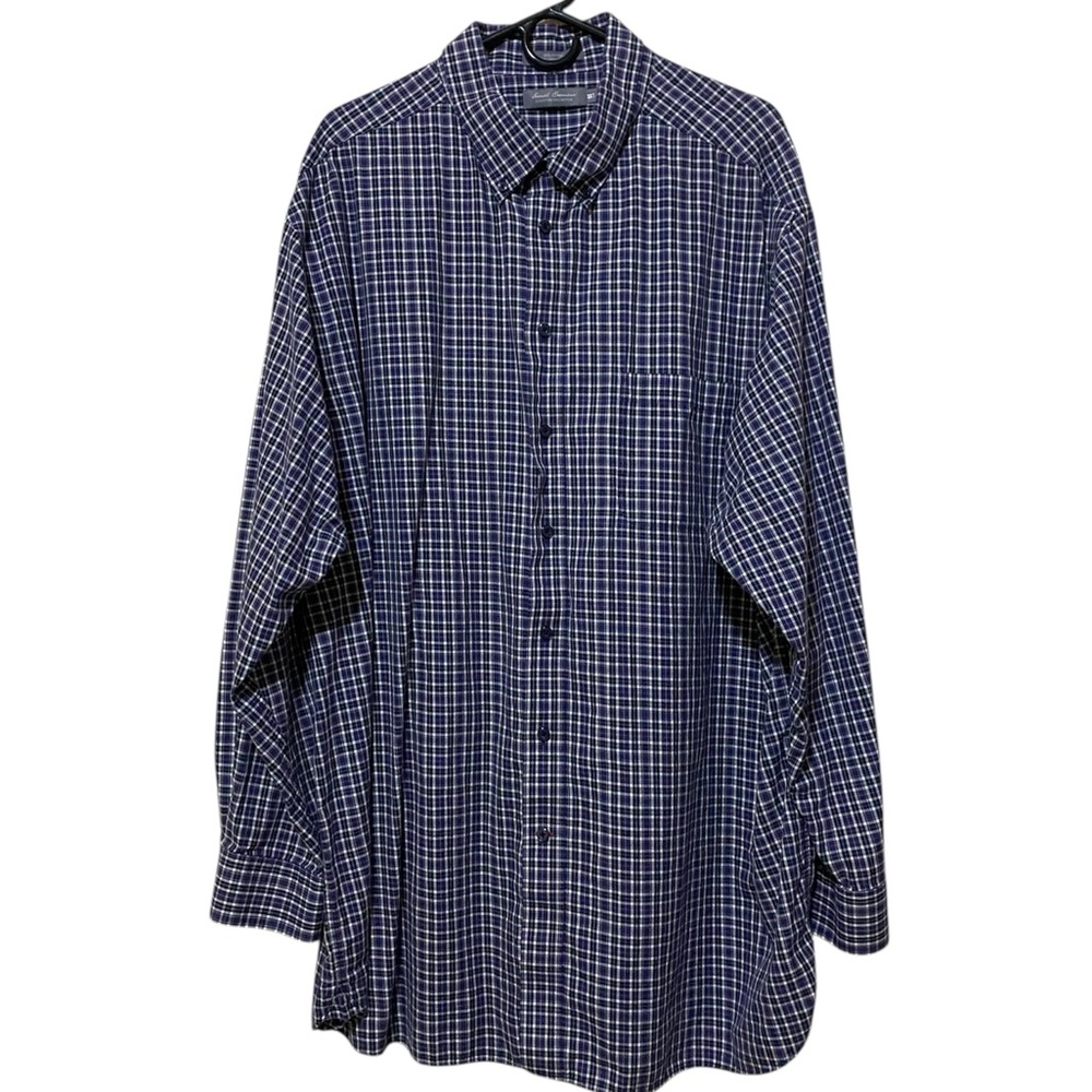 Men’s Daniel Cremeaux Navy & White Casual Button Down Shirt with Timeless Design